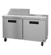 Hoshizaki SR60B-8 60 inch two-section sandwich top prep table refrigerator