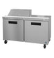 Hoshizaki SR60B-8 60 inch two-section sandwich top prep table refrigerator