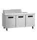 Hoshizaki SR72B-12 sandwich prep table refrigerator right side view