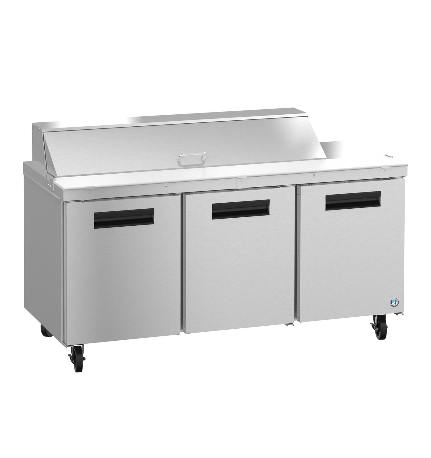 Hoshizaki SR72B-16 sandwich prep table refrigerator right side view