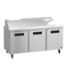 Hoshizaki SR72B-18 sandwich prep table refrigerator right side view