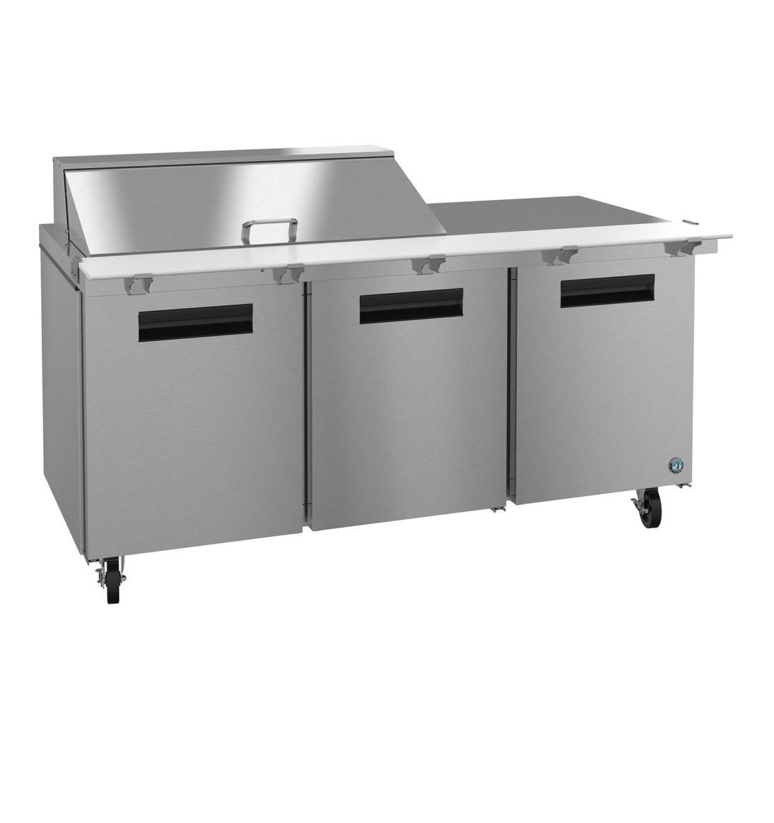 Hoshizaki SR72B-18M mega top prep table refrigerator right side view