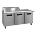 Hoshizaki SR72B-18M mega top prep table refrigerator right side view