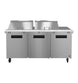 Hoshizaki SR72B-24M mega top prep table refrigerator front view