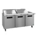 Hoshizaki SR72B-24M mega top prep table refrigerator right side view