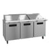 Hoshizaki SR72B-30M mega top prep table refrigerator right side view