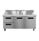 Hoshizaki SR72B-30MD2 mega top prep table refrigerator front view