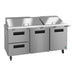Hoshizaki SR72B-30MD2 mega top prep table refrigerator right side view