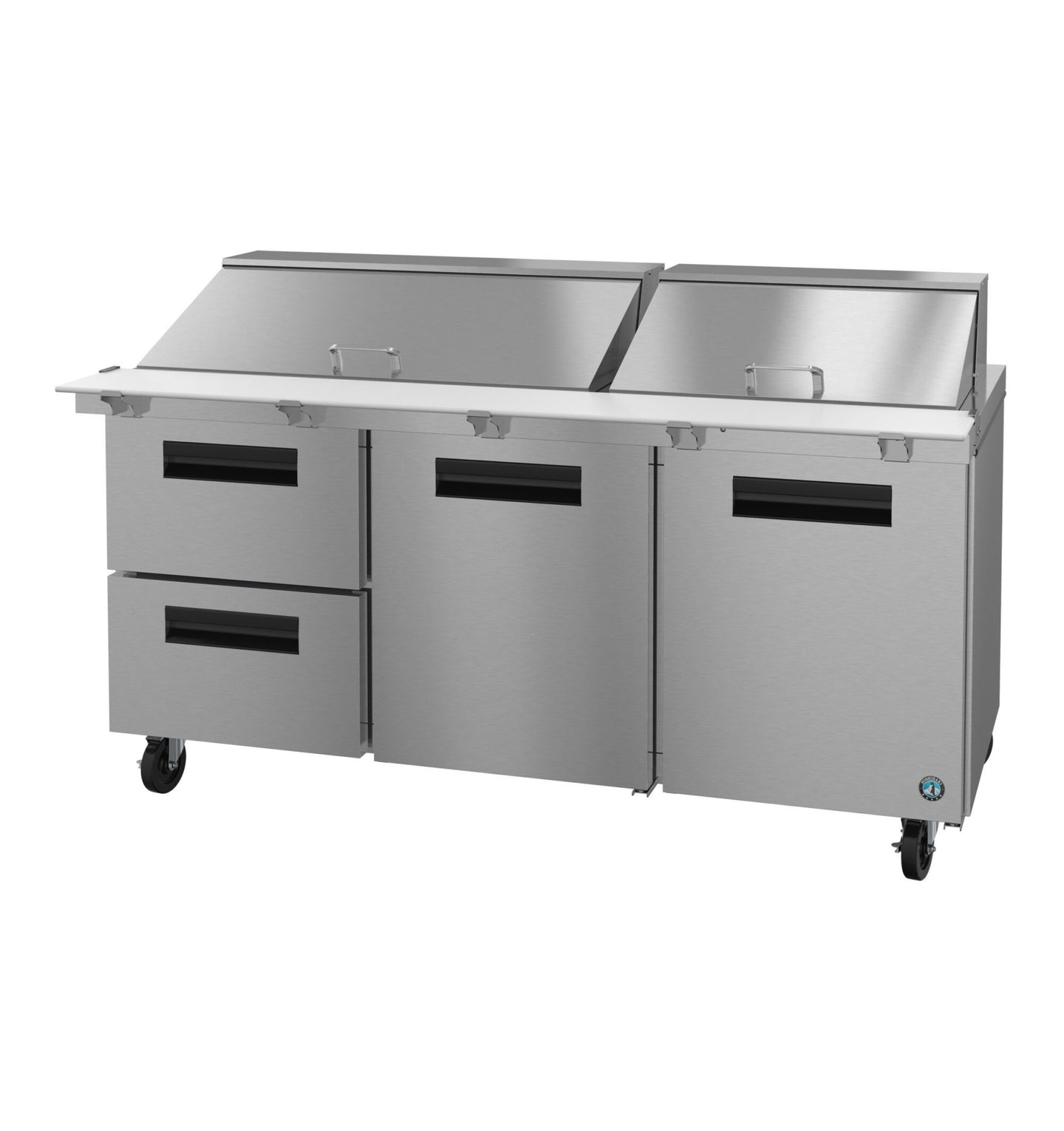 Hoshizaki SR72B-30MD2 72 inch mega top prep table refrigerator with drawer and door combination