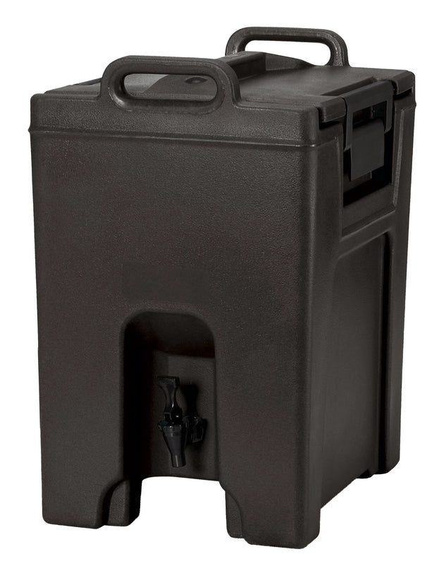 Cambro UC1000110 Black Ultra Camtainer insulated beverage carrier, 10 Gallon capacity