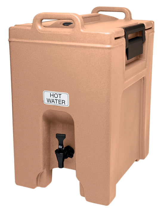 Cambro UC1000157 Coffee Beige Ultra Camtainer insulated beverage carrier, 10 Gallon capacity