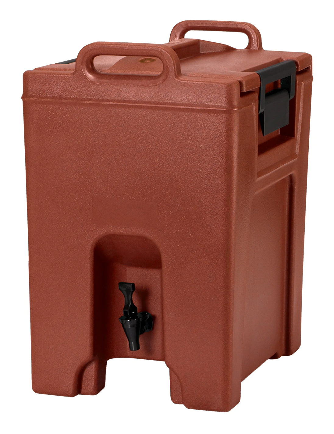 Cambro UC1000402 Black/Red Ultra Camtainer insulated beverage carrier, 10 Gallon capacity