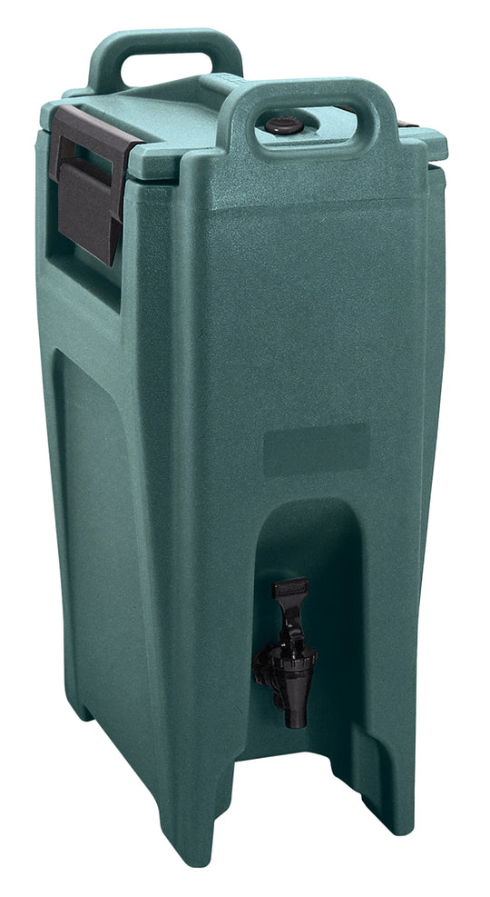 Cambro UC500192 Granite Green Ultra Camtainer insulated beverage carrier, 5 Gallon capacity