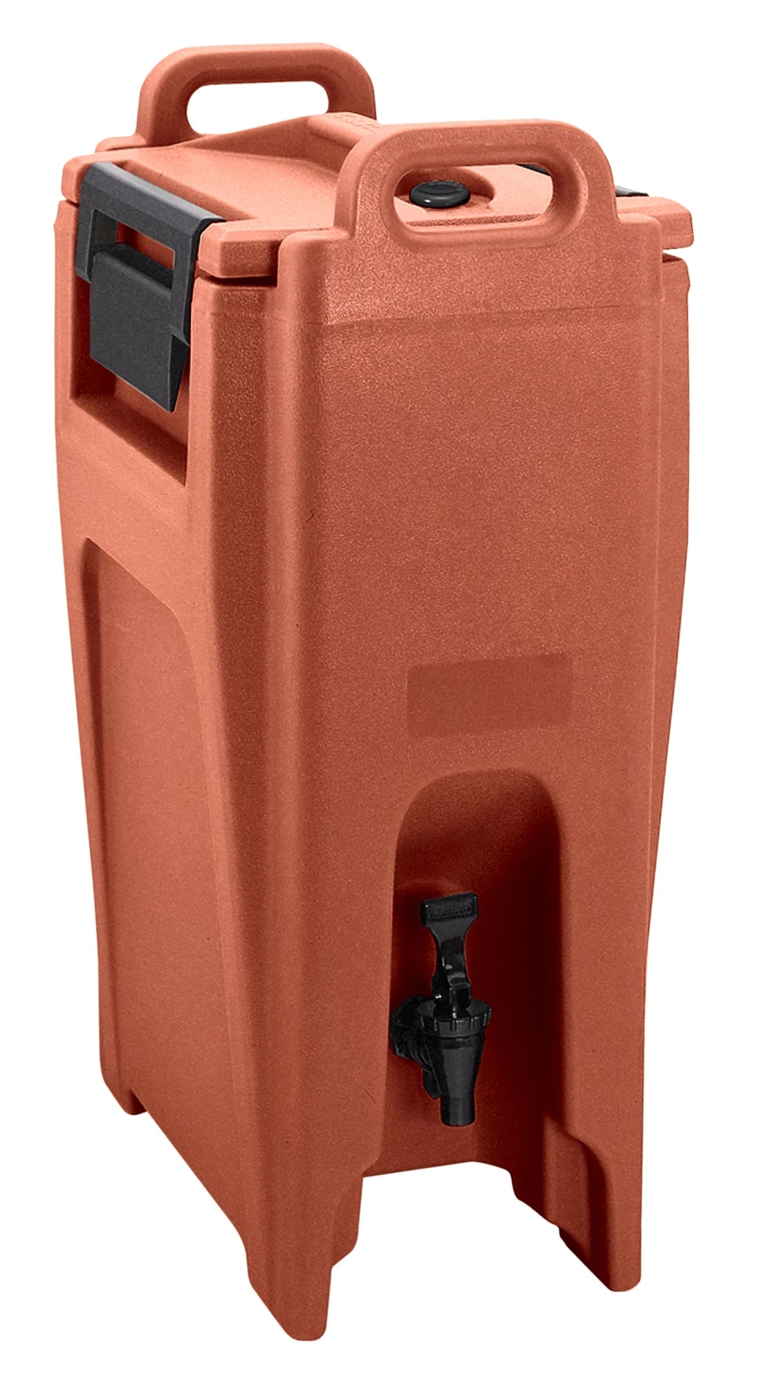 Cambro UC500402 Black/Red Ultra Camtainer insulated beverage carrier, 5 Gallon capacity