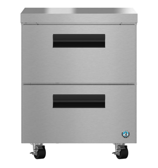 Hoshizaki UF27B-D2 undercounter drawer freezer, front view