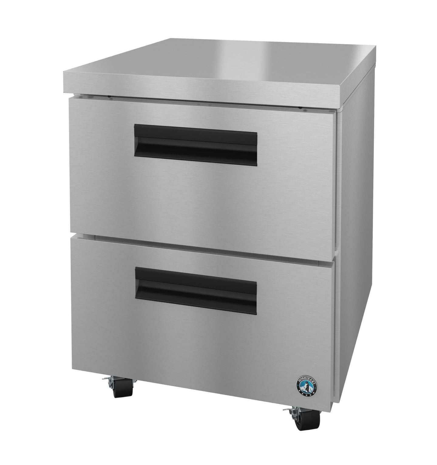 Hoshizaki UF27B-D2 27 inch Steelheart undercounter freezer with two stainless drawers