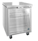 Hoshizaki UF27B-GLP01 glass door undercounter freezer, right side view