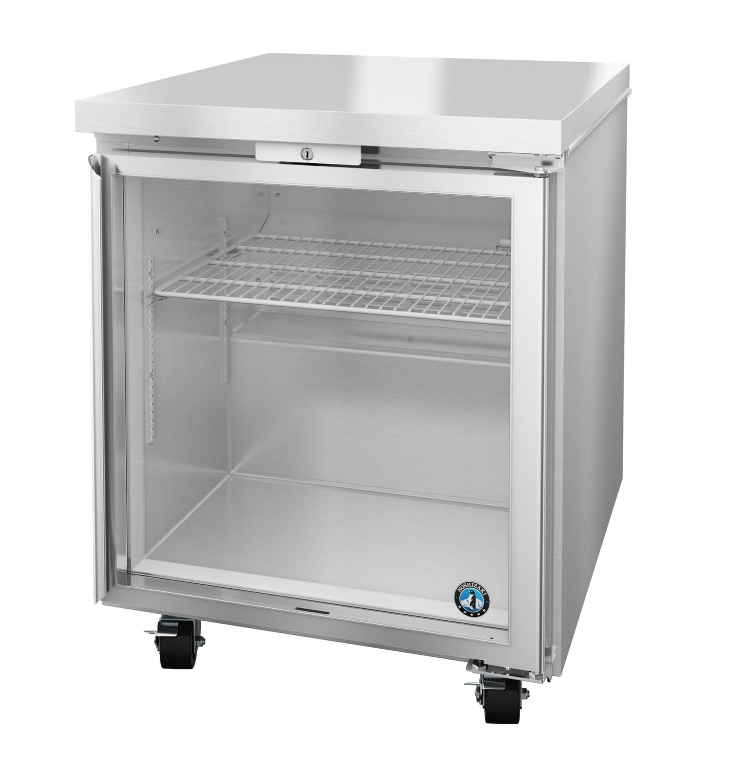 Hoshizaki UF27B-GLP01 27 inch low profile undercounter freezer with full glass door