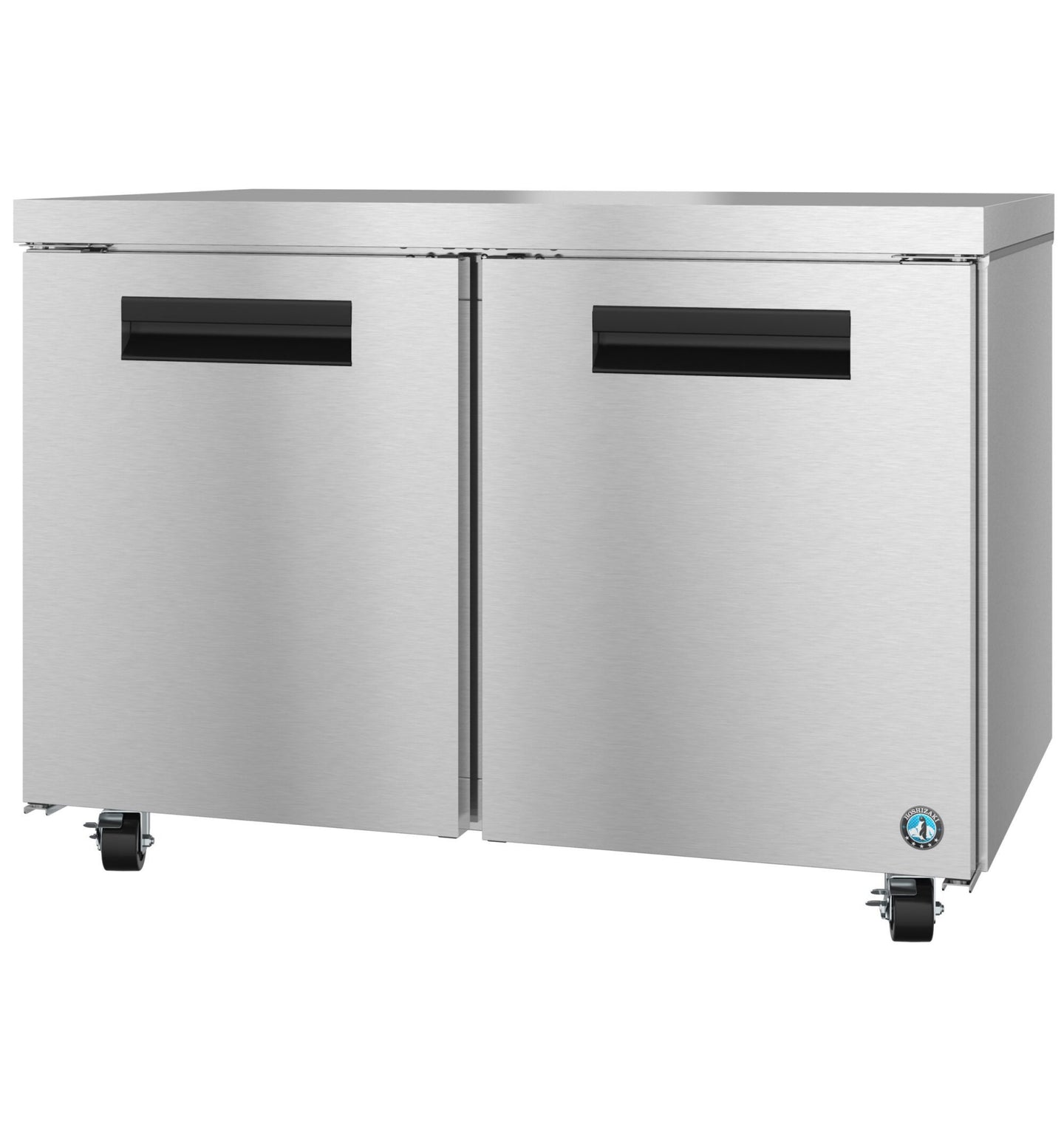 Hoshizaki UF48B Steelheart Series two section undercounter freezer with stainless steel doors