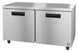 Hoshizaki UF60A 60 inch two section Steelheart undercounter freezer