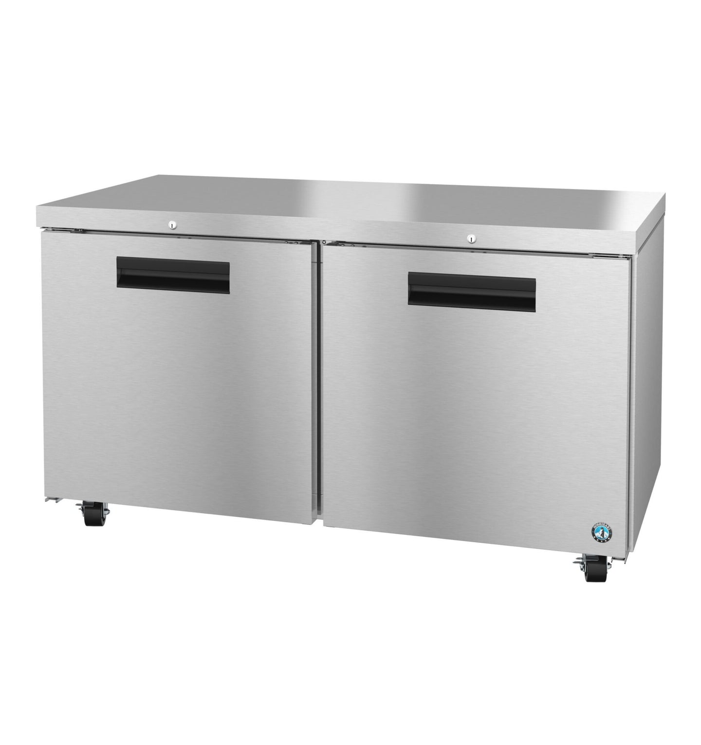 Hoshizaki UF60B-01 60 inch two section Steelheart undercounter freezer with door locks