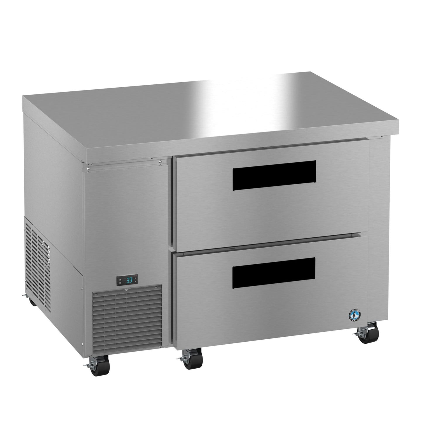 Hoshizaki ULR46B-D2 undercounter refrigerator right isometric view