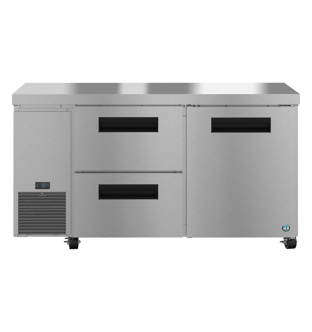Hoshizaki ULR60B-D2 60 inch drawer and door undercounter refrigerator front view