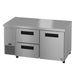 Hoshizaki ULR60B-D2 undercounter refrigerator left isometric view