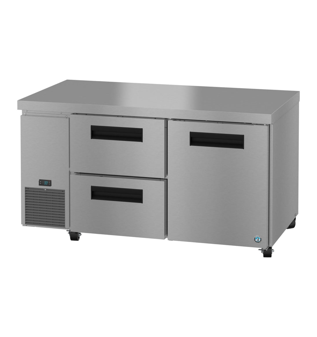 Hoshizaki ULR60B-D2 undercounter refrigerator left side view