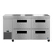 Hoshizaki ULR60B-D4 60 inch four drawer undercounter refrigerator front view