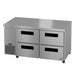 Hoshizaki ULR60B-D4 undercounter refrigerator left isometric view