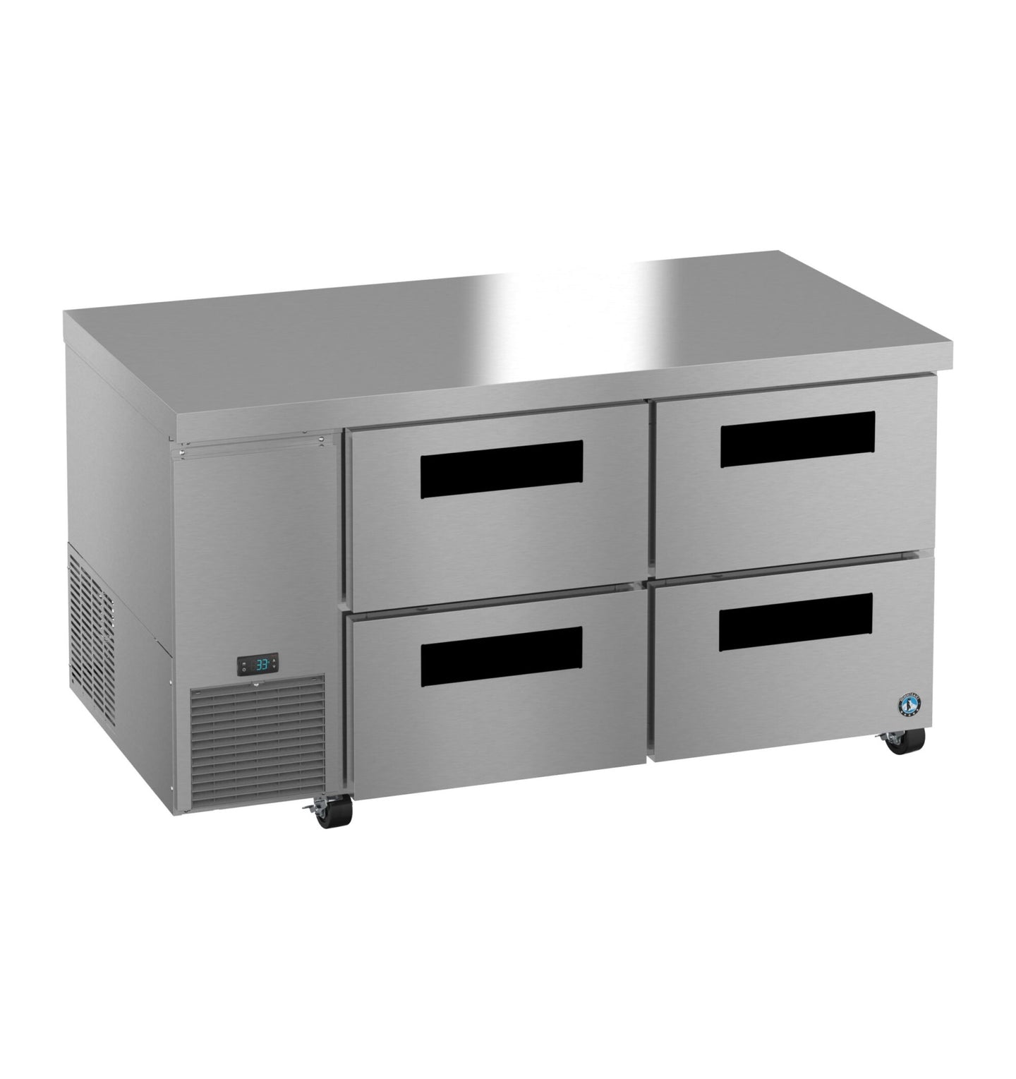Hoshizaki ULR60B-D4 undercounter refrigerator right isometric view
