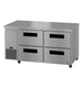 Hoshizaki ULR60B-D4 undercounter refrigerator left side view
