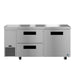Hoshizaki ULR67B-D2 67 inch drawer and door undercounter refrigerator front view