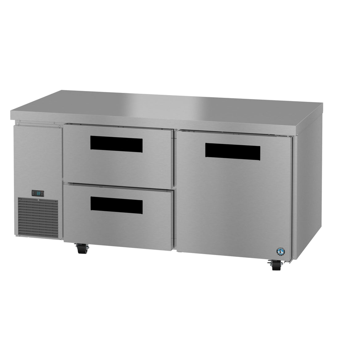 Hoshizaki ULR67B-D2 undercounter refrigerator left side view