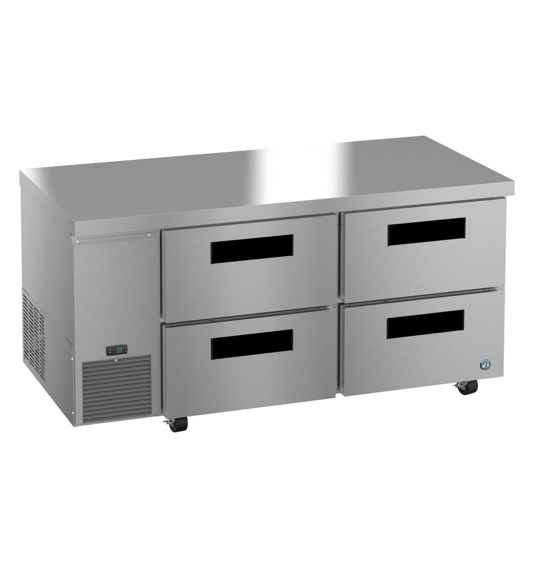 Hoshizaki ULR67B-D4 undercounter refrigerator right isometric view