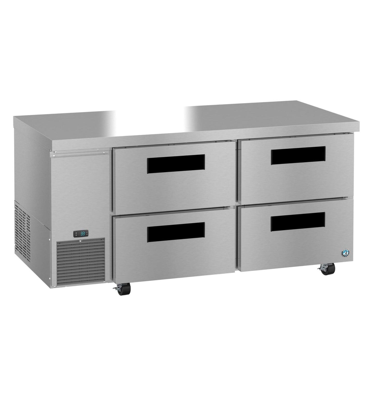 Hoshizaki ULR67B-D4 undercounter refrigerator right side view