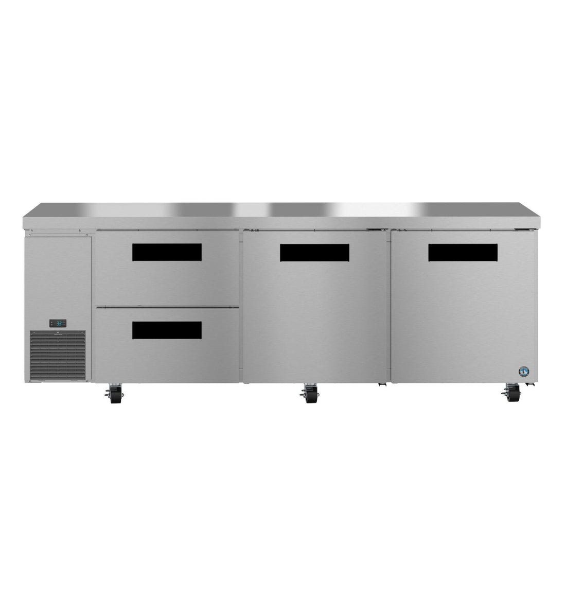 Hoshizaki ULR93B-D2 93 inch drawer and door undercounter refrigerator front view