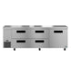 Hoshizaki ULR93B-D4 93 inch three section undercounter refrigerator front view