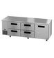 Hoshizaki ULR93B-D4 undercounter refrigerator left isometric view