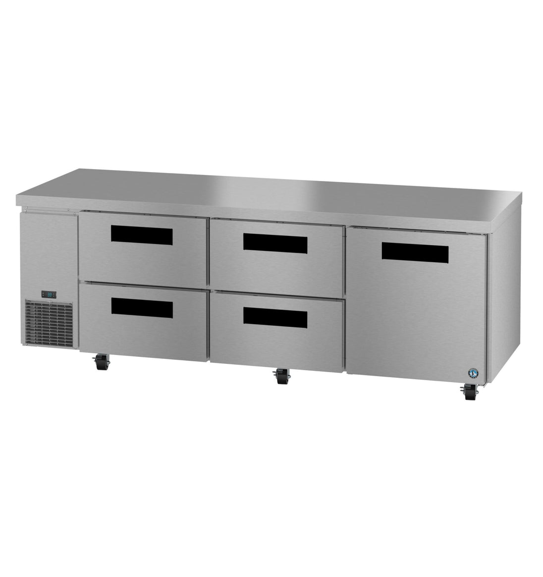 Hoshizaki ULR93B-D4 undercounter refrigerator left side view