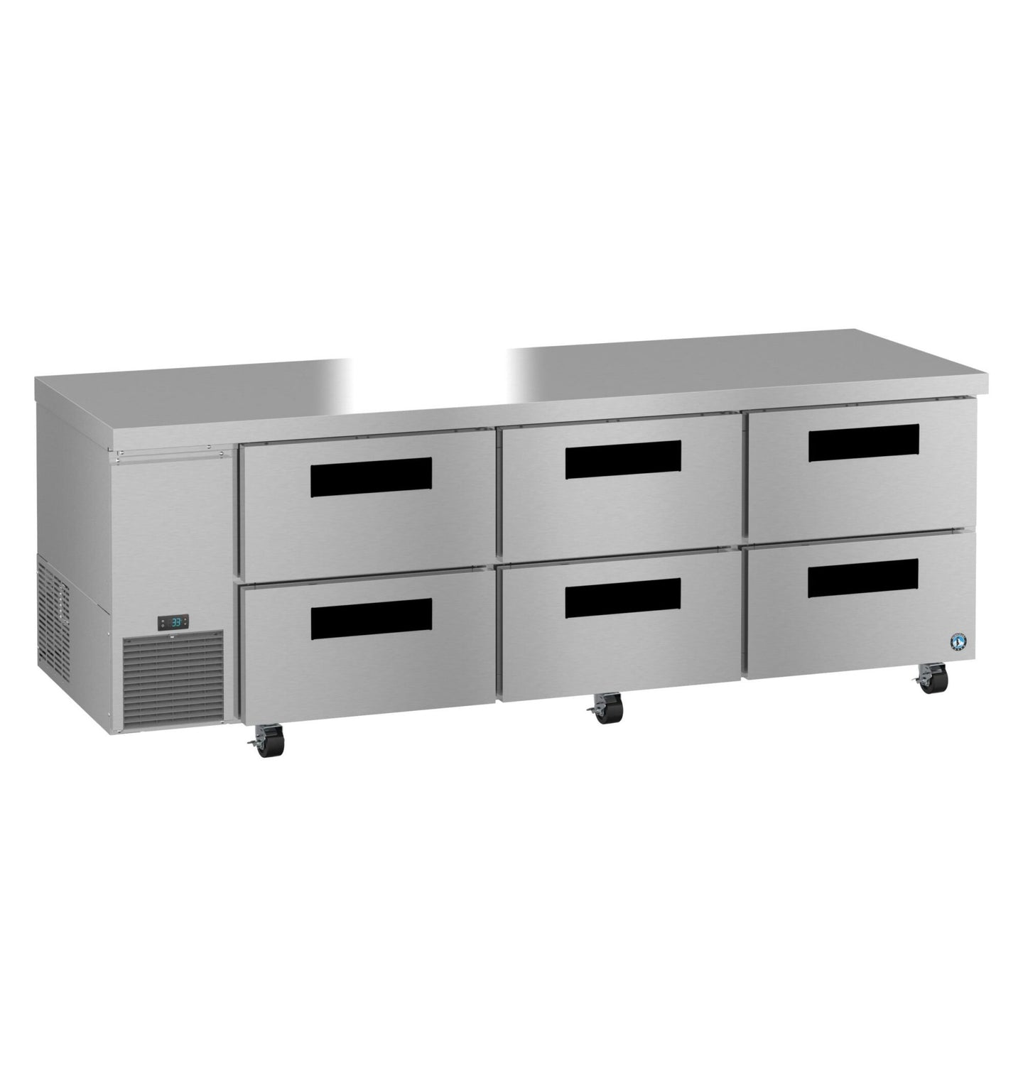 Hoshizaki ULR93B-D6 undercounter refrigerator right side view