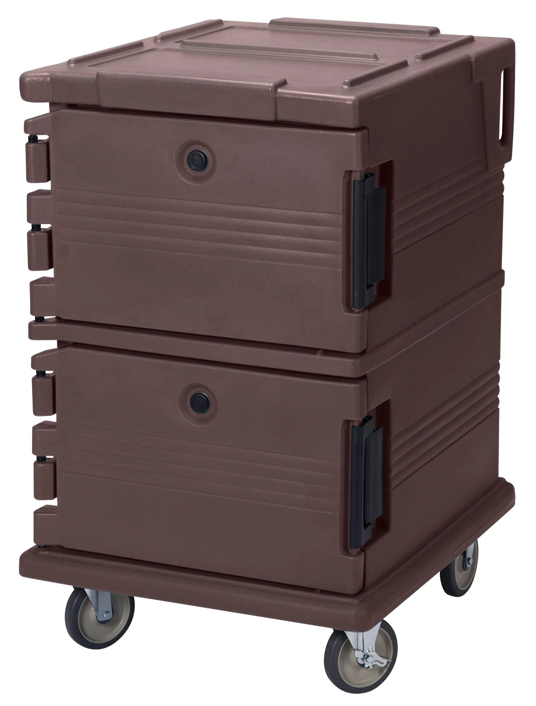 Cambro UPC1200131 insulated food transport cart in Dark Brown