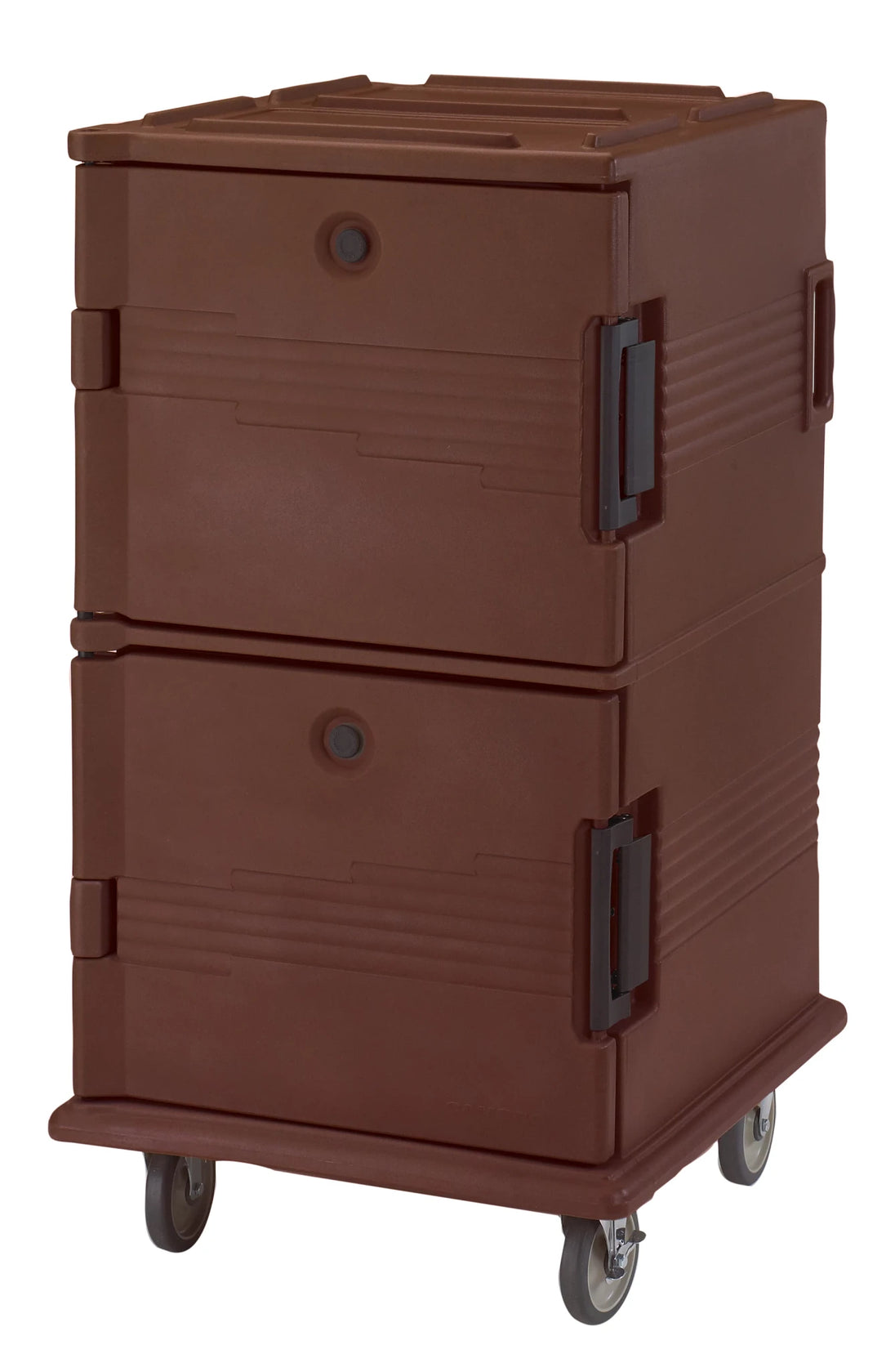 Cambro UPC1600131 insulated food transport cart in Dark Brown