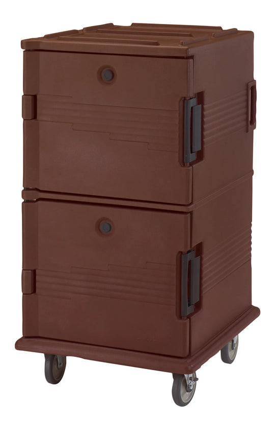Cambro UPC1600131 insulated food transport cart in Dark Brown