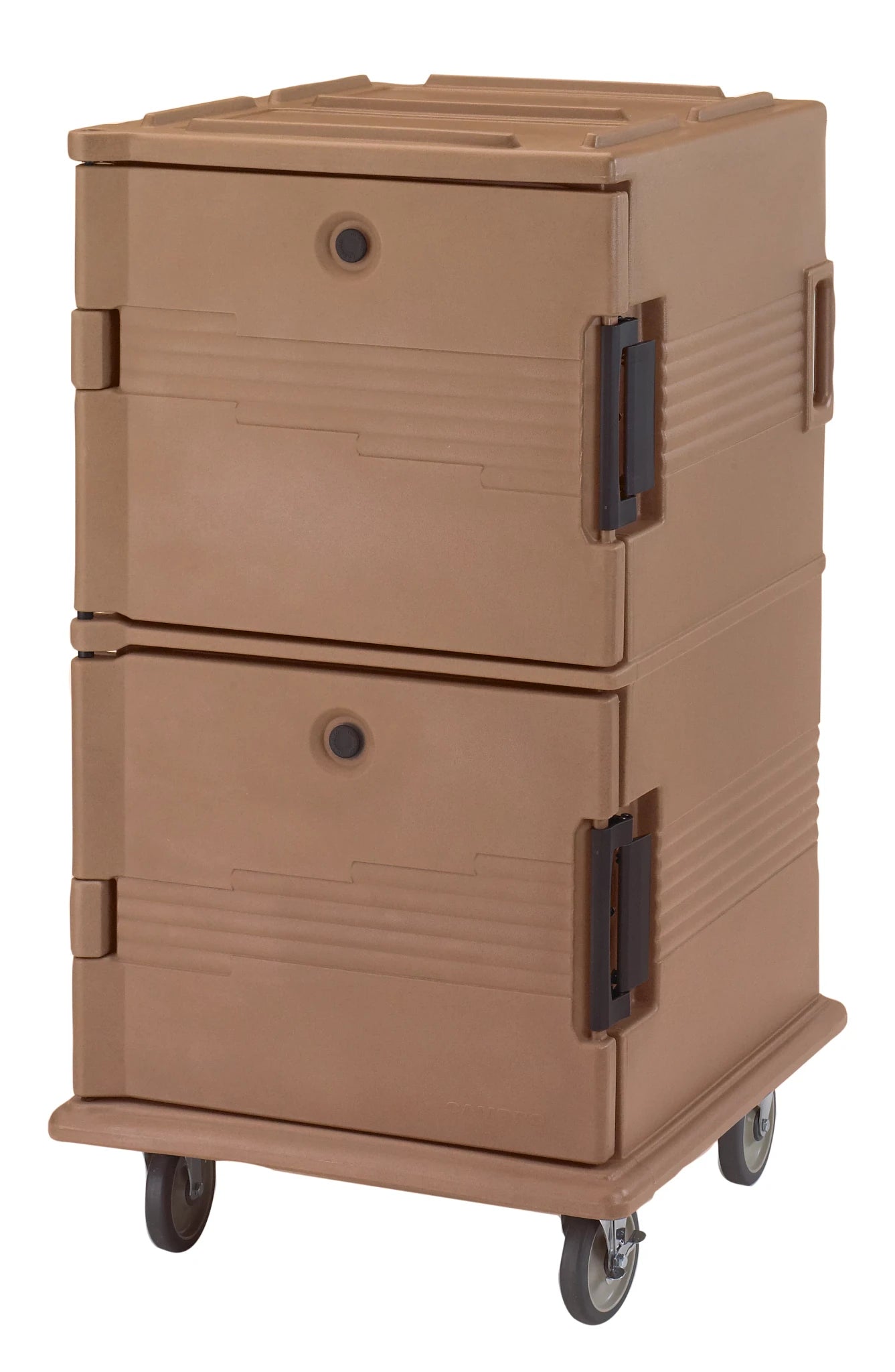 Cambro UPC1600157 insulated food transport cart in Coffee Beige