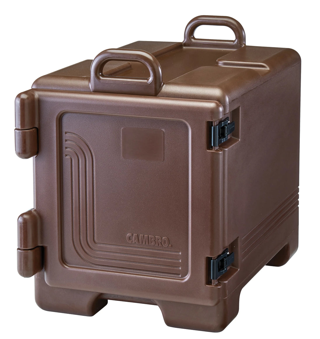 Cambro UPC300131 Ultra Camcart insulated food pan carrier in dark brown