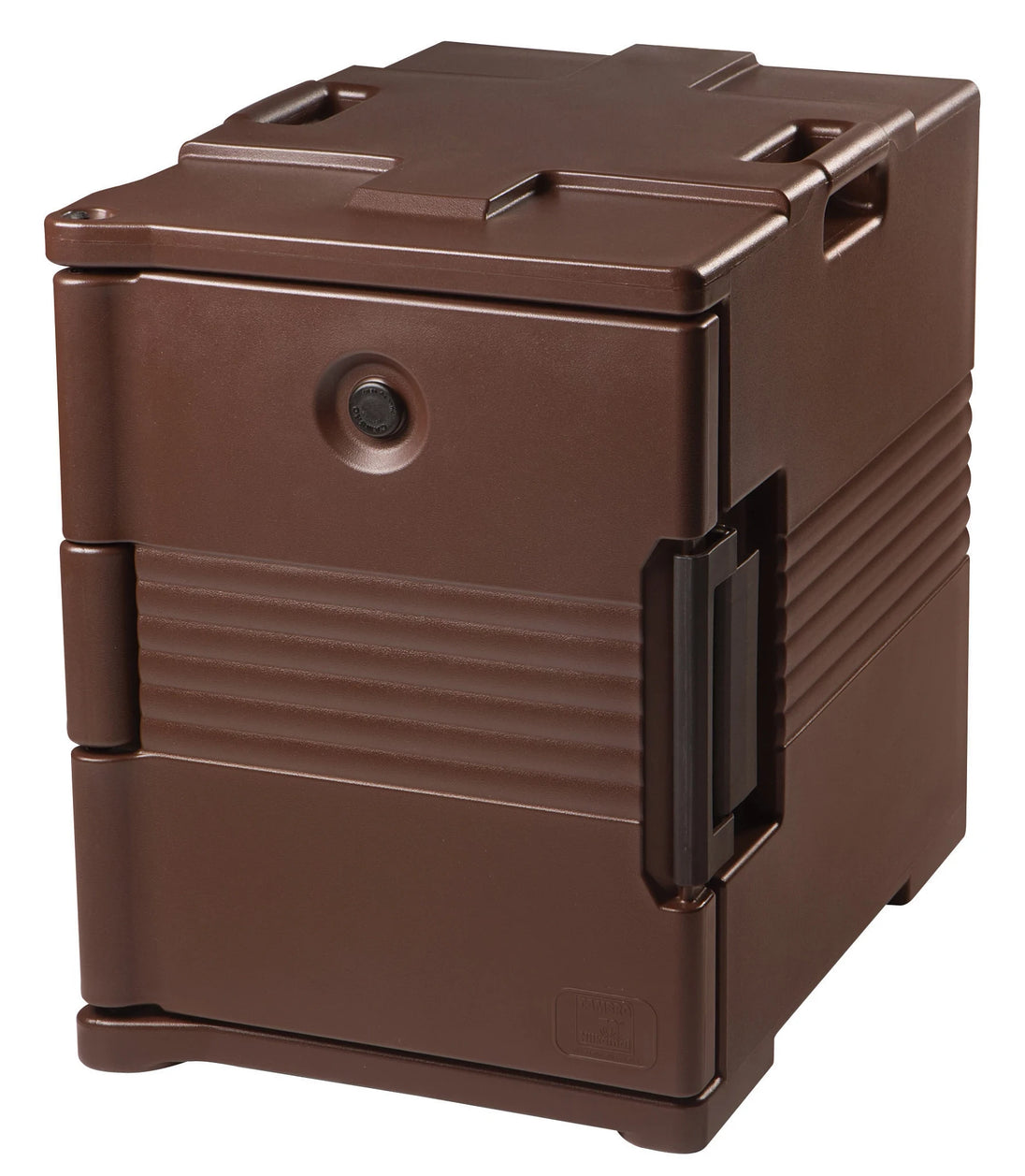 Cambro UPC400131 Ultra Camcart insulated food pan carrier in dark brown