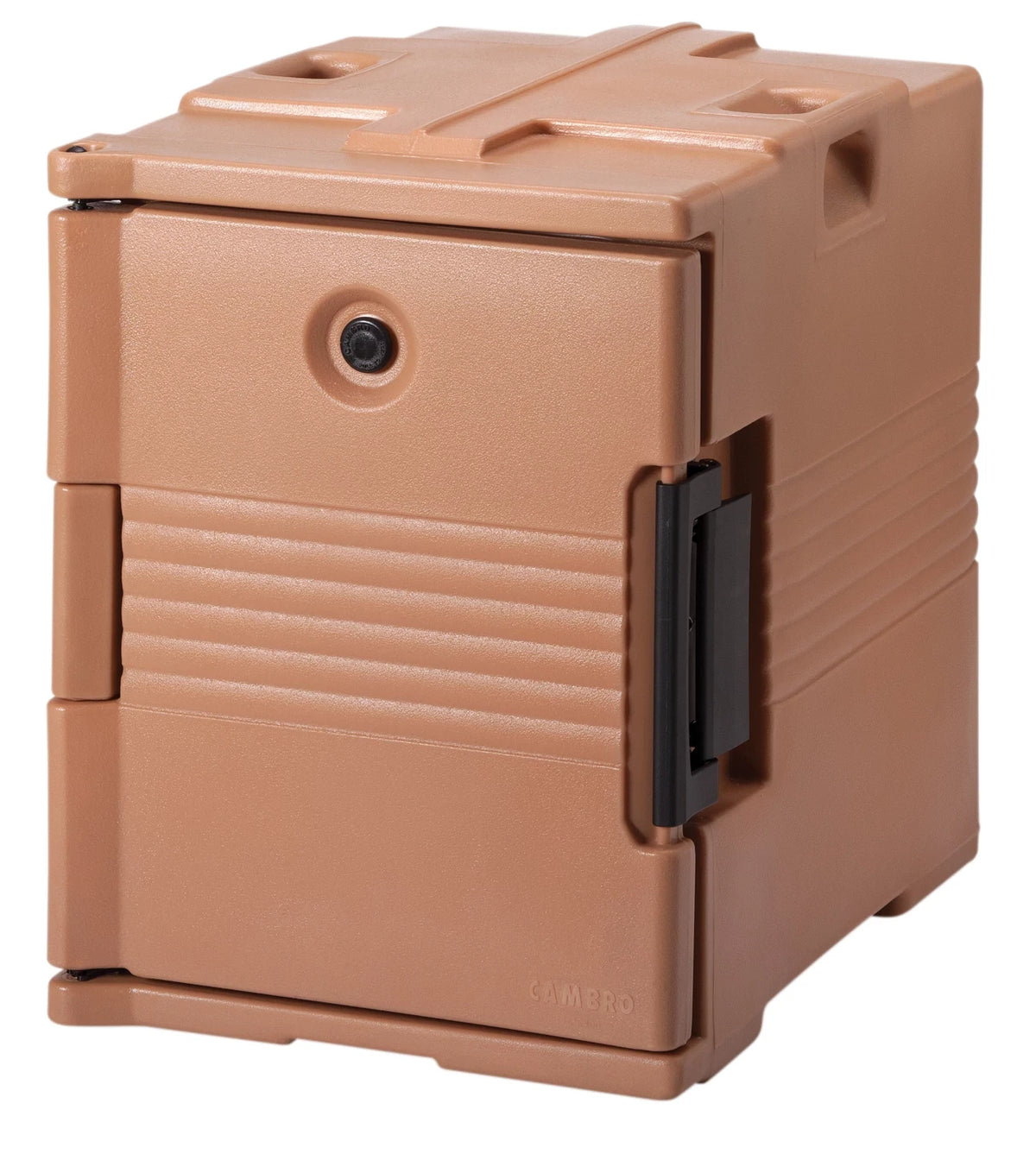 Cambro UPC400157 Ultra Camcart insulated food pan carrier in coffee beige
