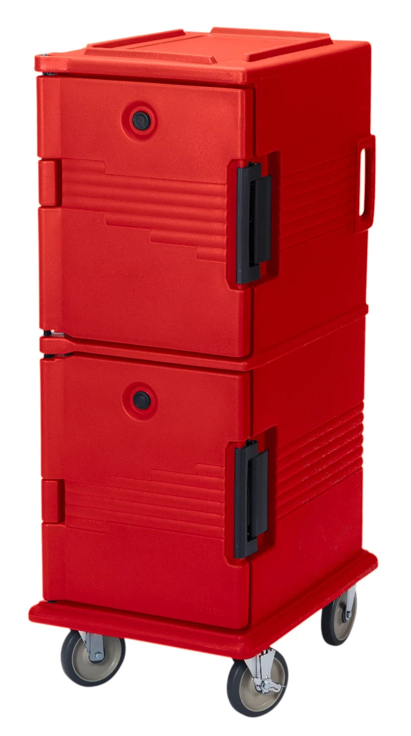 Cambro UPC800158 insulated food pan carrier in Hot Red